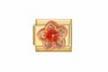 Charm fleur orange