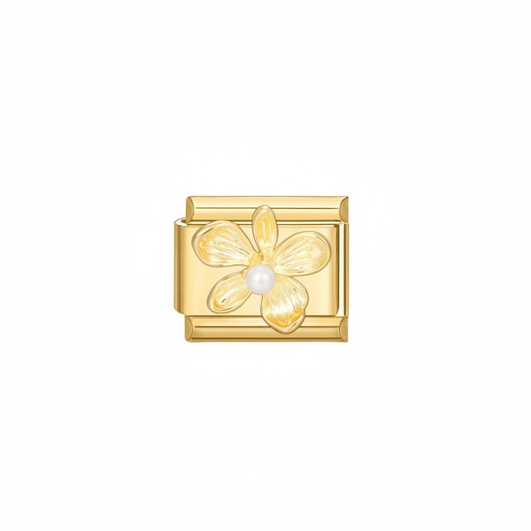 Charm fleur dorée