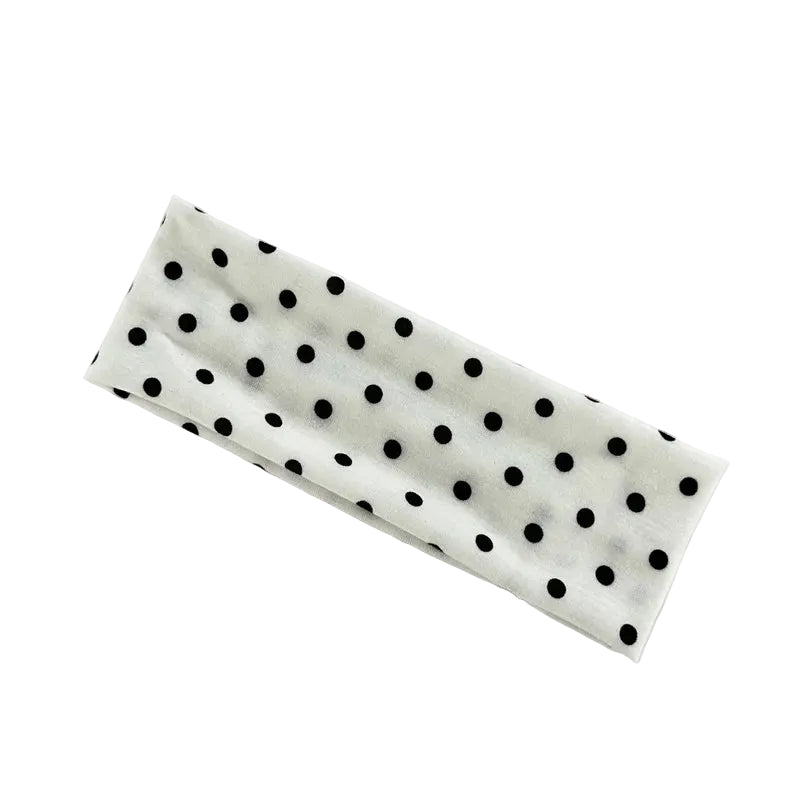 Bandeau pois blanc
