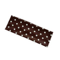 Bandeau pois marron